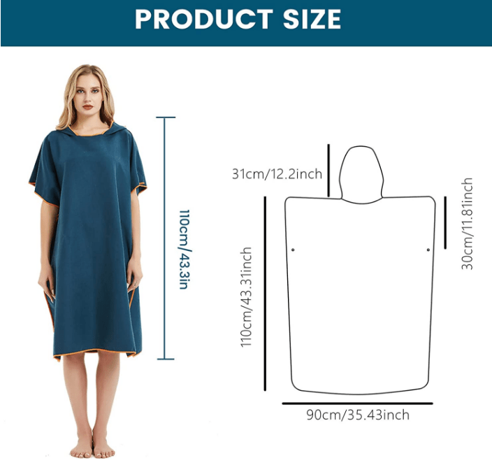 Poncho in microfibra - Kaiman Boards