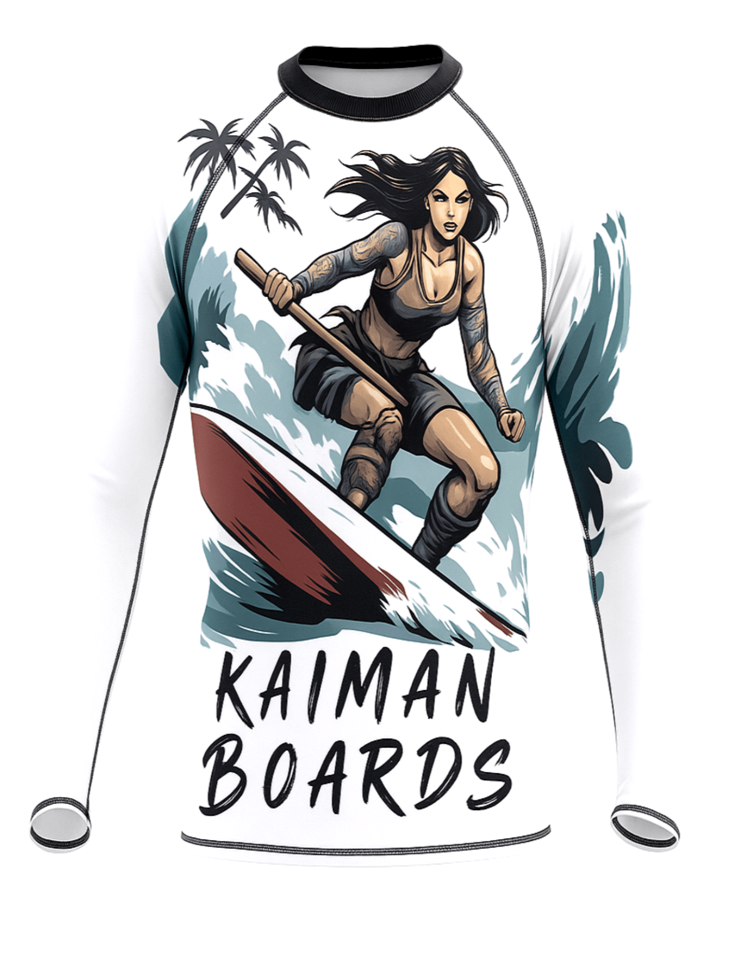 Rash guard manica lunga donna - Kaiman Boards