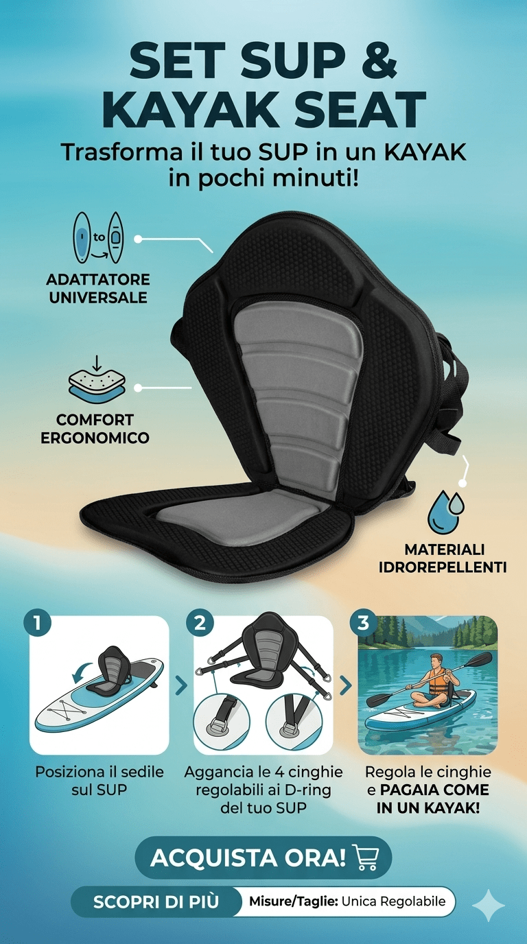 Sediolino sup e kayak - Kaiman Boards
