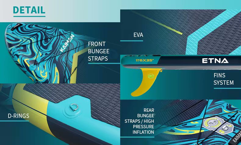 Stand up paddle Etna 11'6''35'' All round - Kaiman Boards