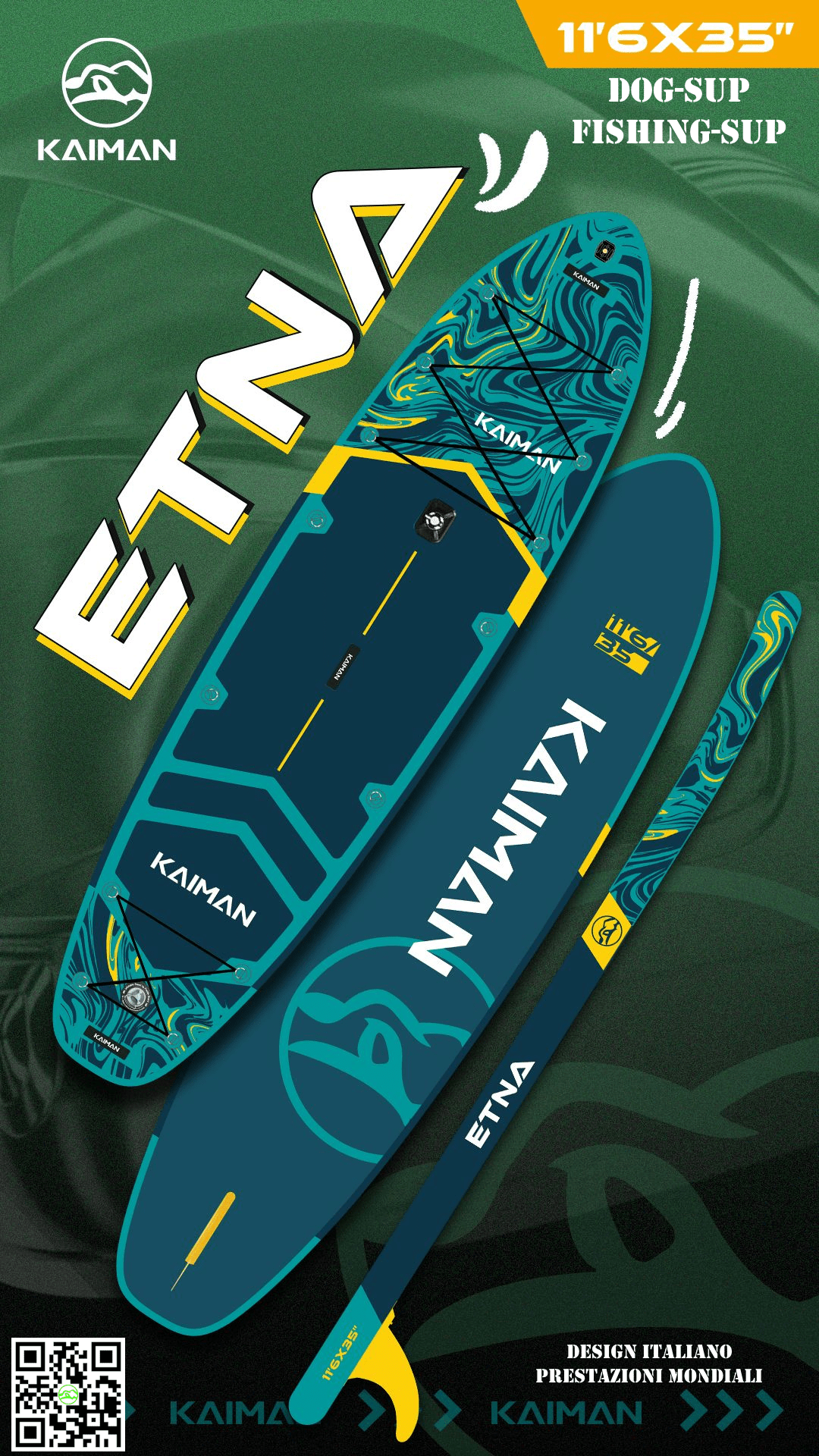 Stand up paddle Etna 11'6''35'' All round - Kaiman Boards