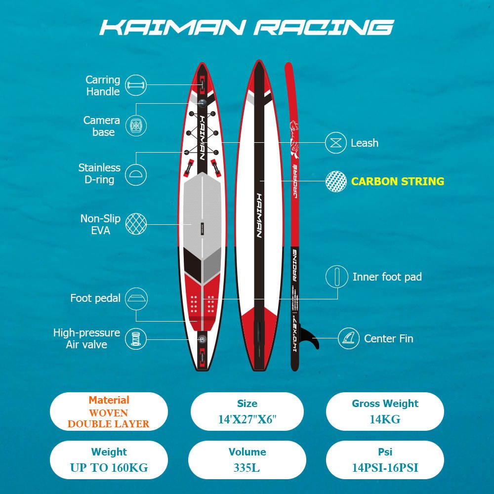Stand Up Paddle Jacarè 14'27'' Race - Kaiman Boards