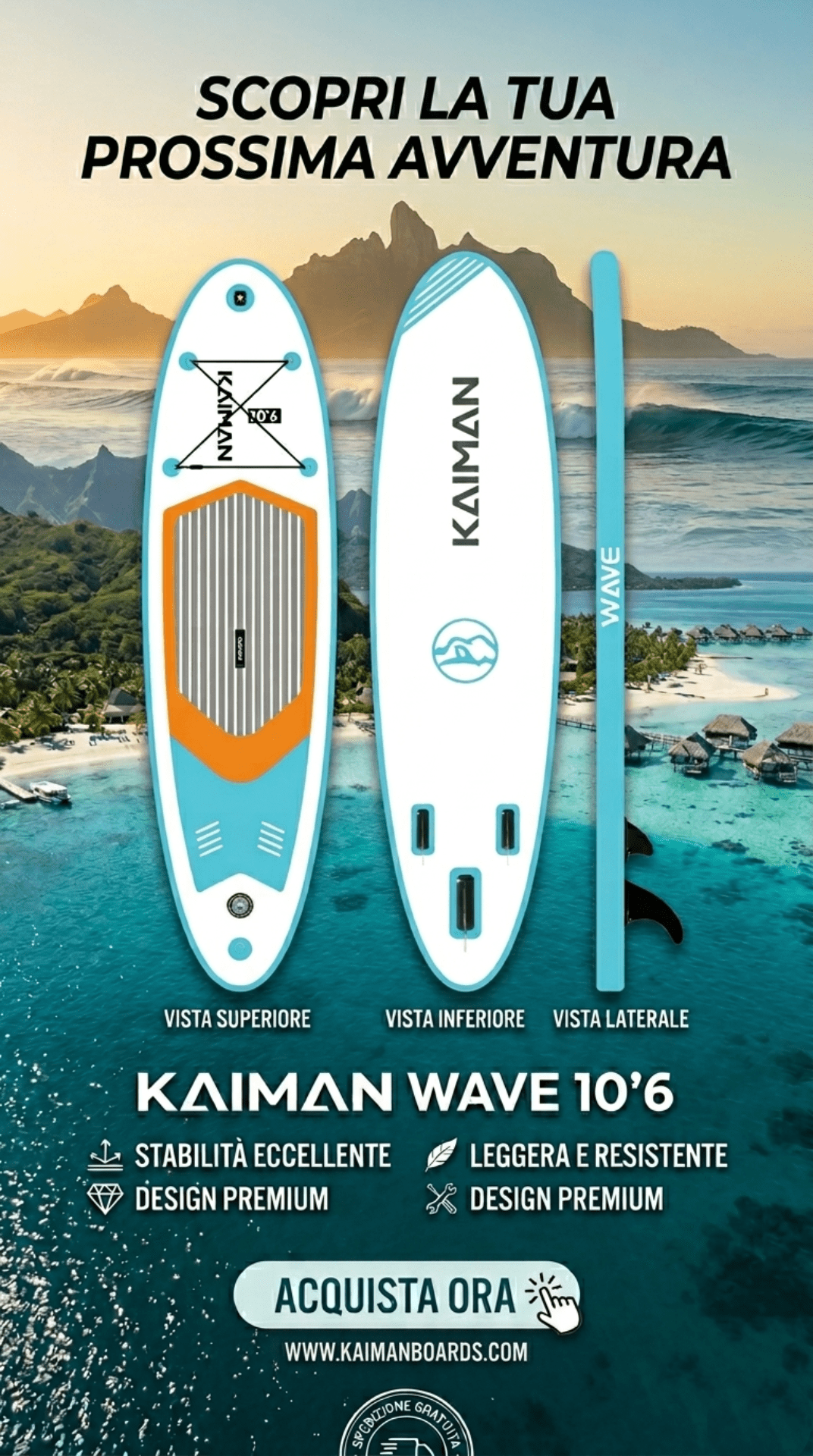 Stand Up Paddle Wave - Kaiman Boards